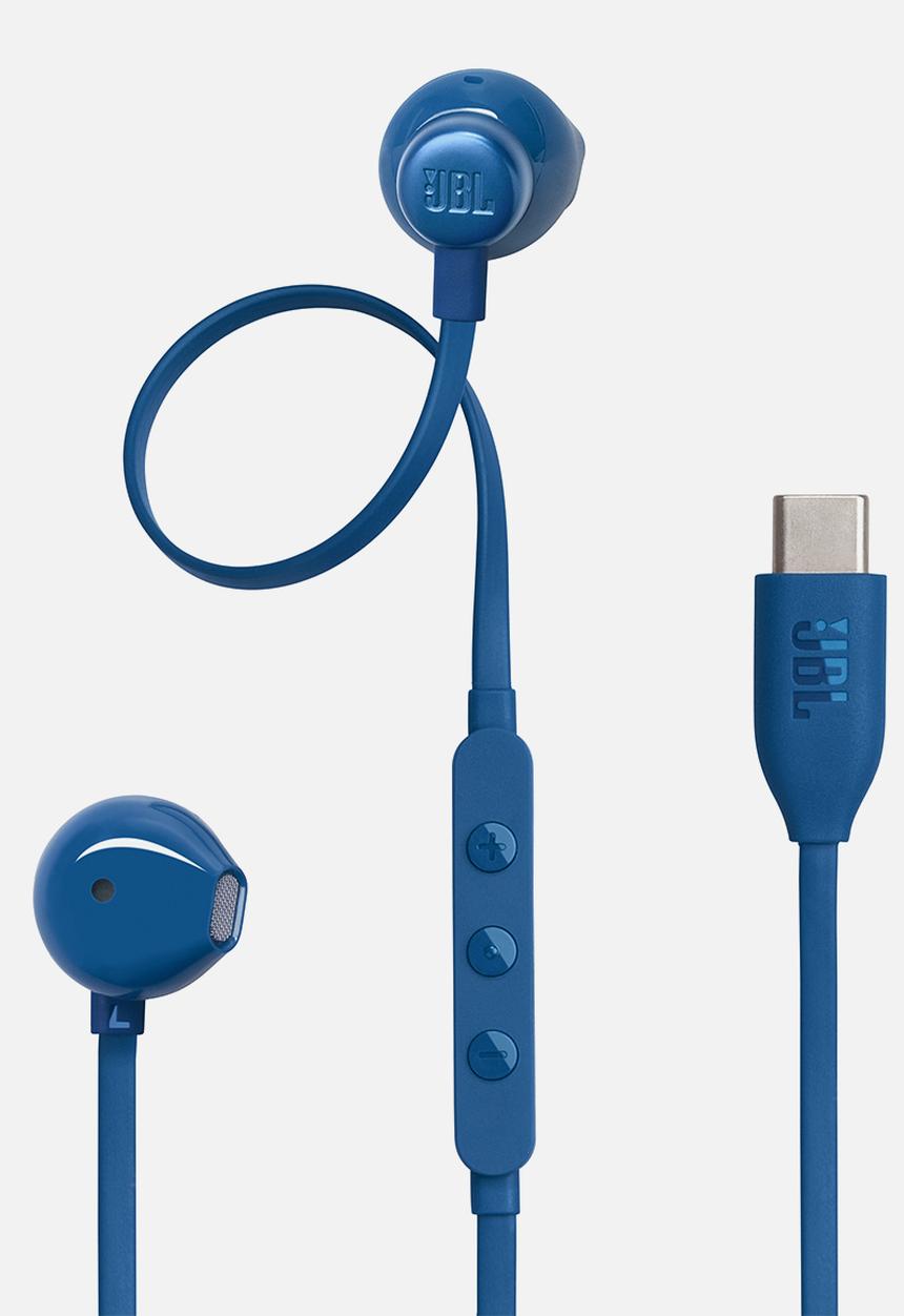 JBL - Tune 305C Wired Hi-res Earbud - Blue