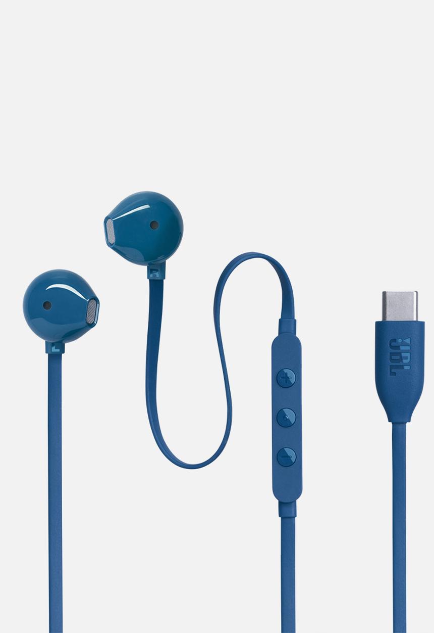 JBL - Tune 305C Wired Hi-res Earbud - Blue