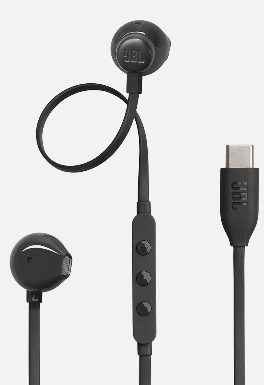 JBL - Tune 305C Wired Hi-res Earbud - Black