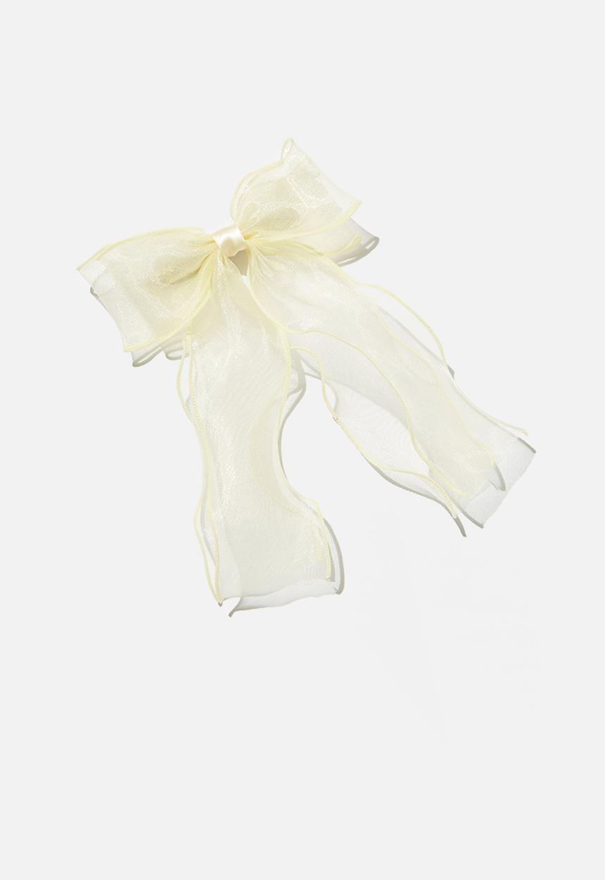 Rubi - Tilly hair bow- ecru