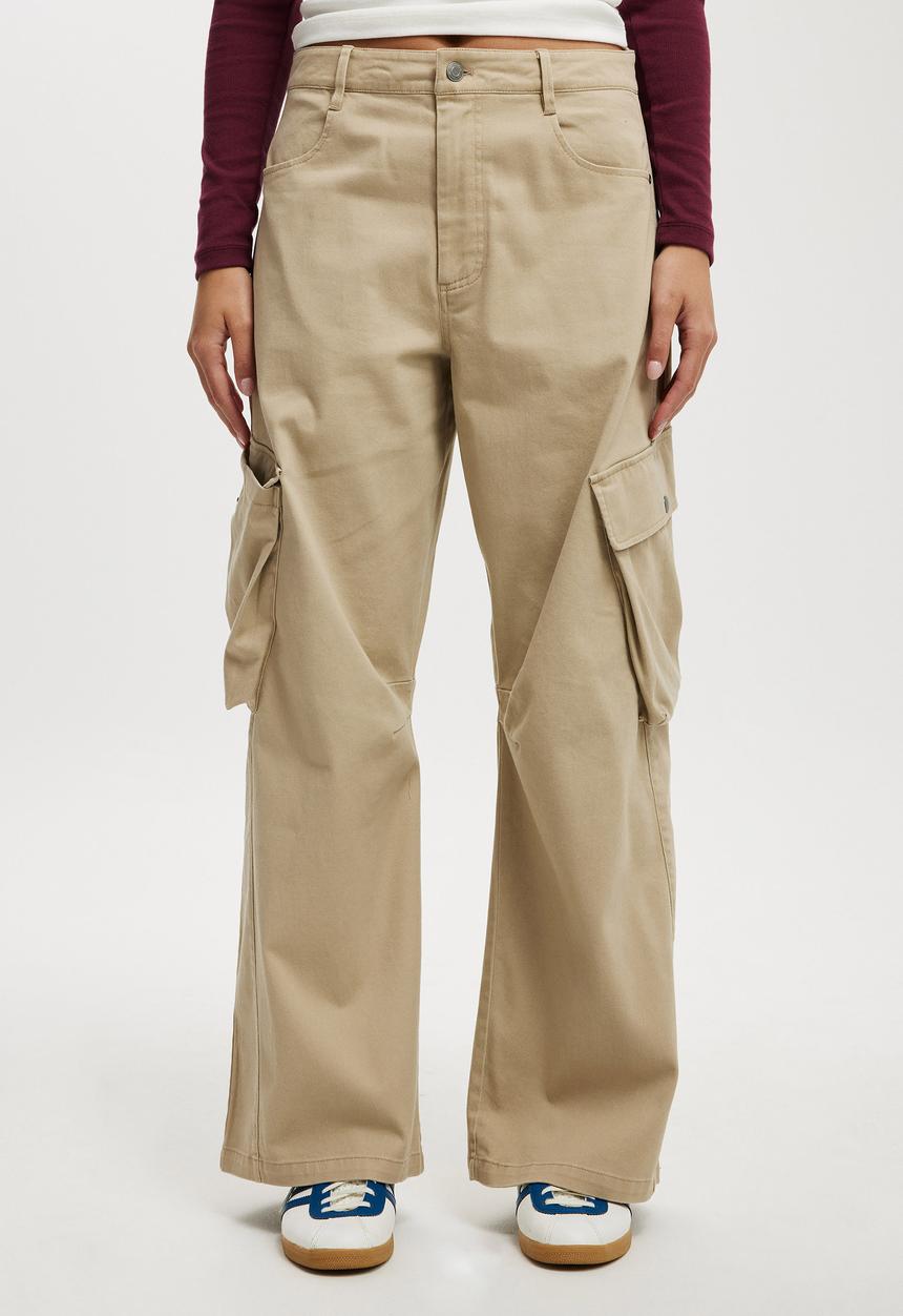 Cotton On - Cody Baggy Cargo Pant - Taupe