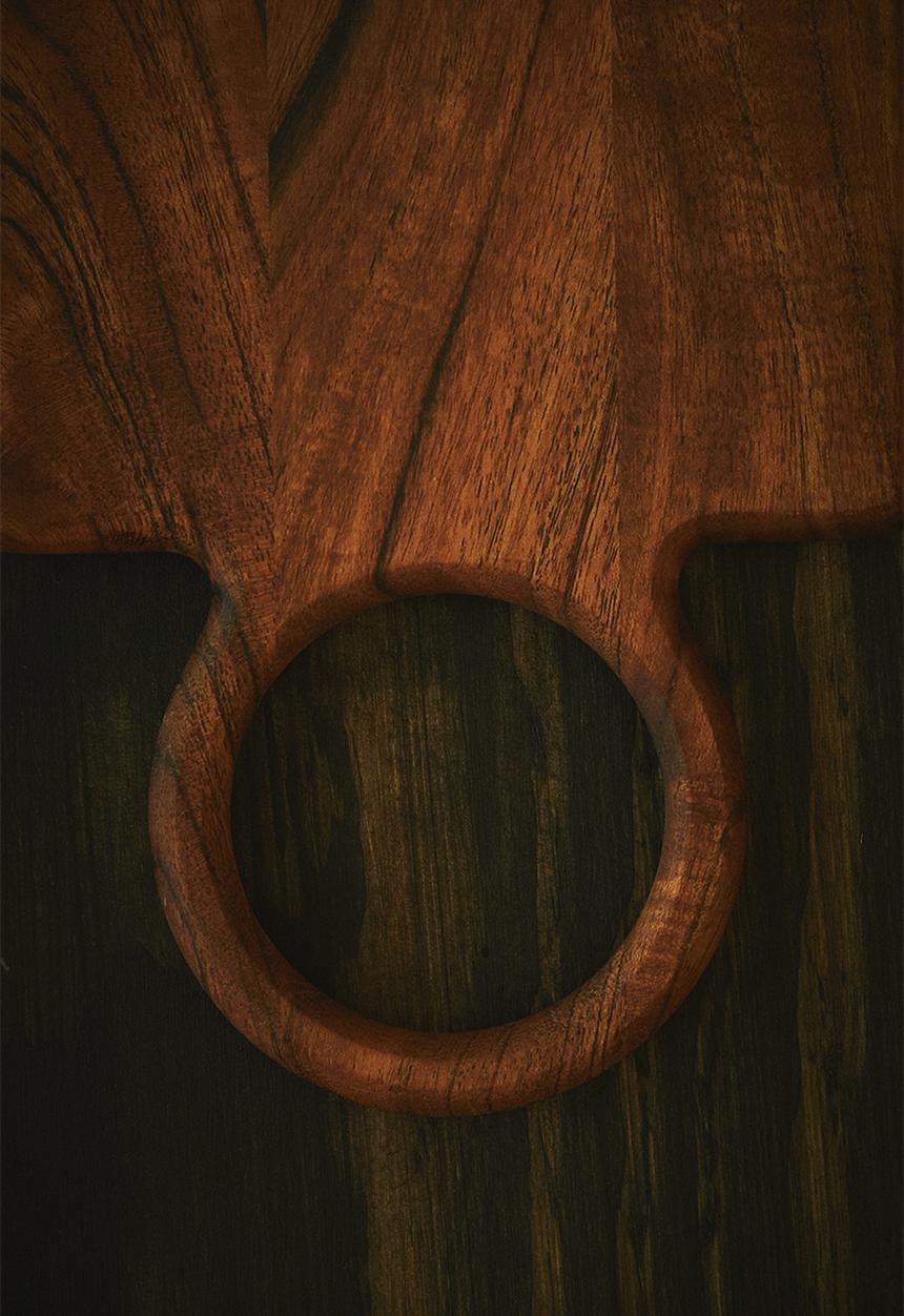 H&M - Small wooden chopping board - brown