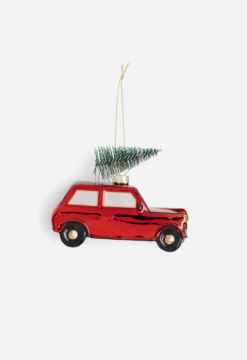 H&M - Large glass decoration - red car
