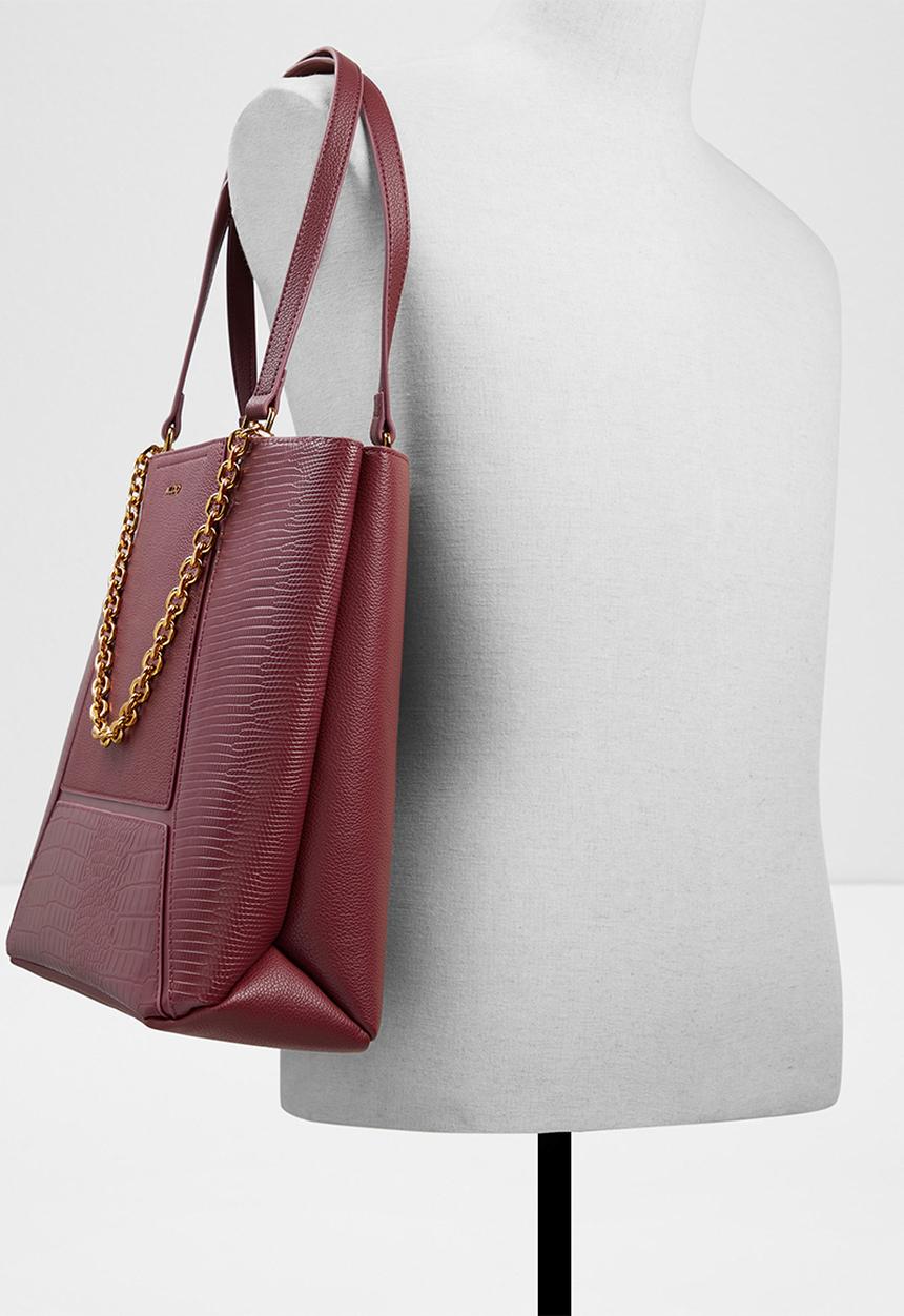 ALDO - Inaya tote bag - burgundy