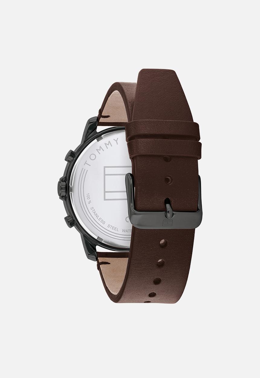 Tommy Hilfiger - Jameson leather strap - brown