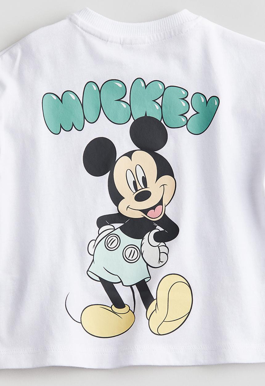 H&M - 2-Piece printed set - turquoise mickey mouse