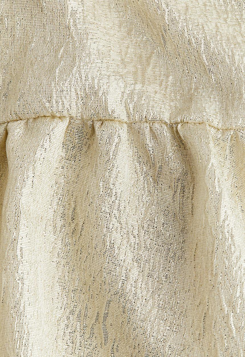 H&M - Jacquard-weave dress - gold coloured