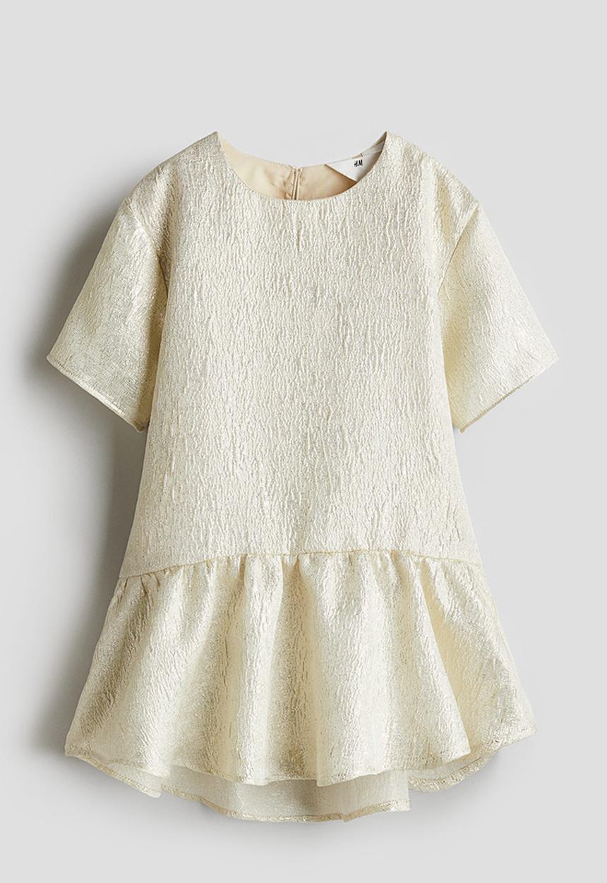 H&M - Jacquard-weave dress - gold coloured
