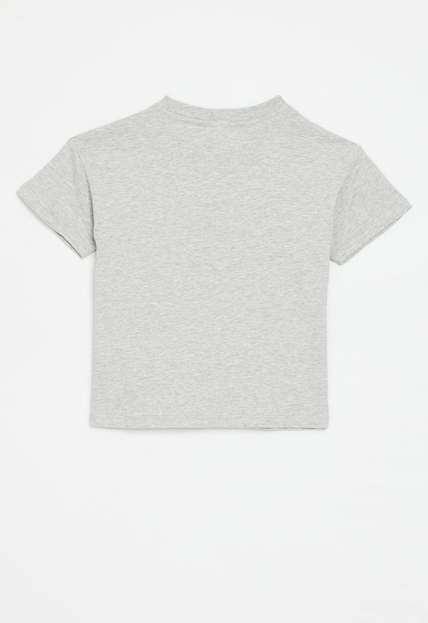 Cotton On - License drop shoulder short sleeve tee - lcn san hello kitty fog grey 