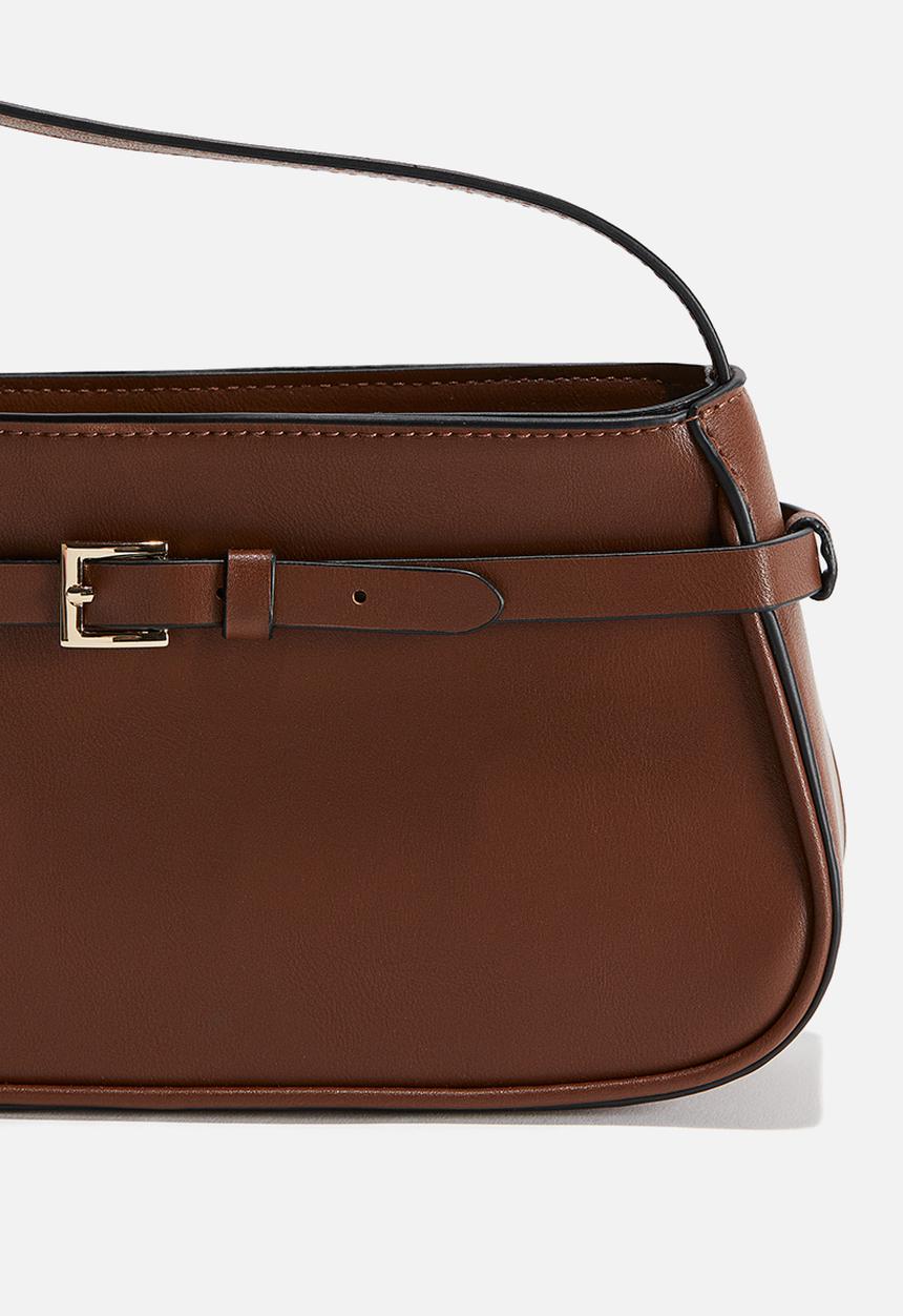 H&M - Belt-detail shoulder bag - brown