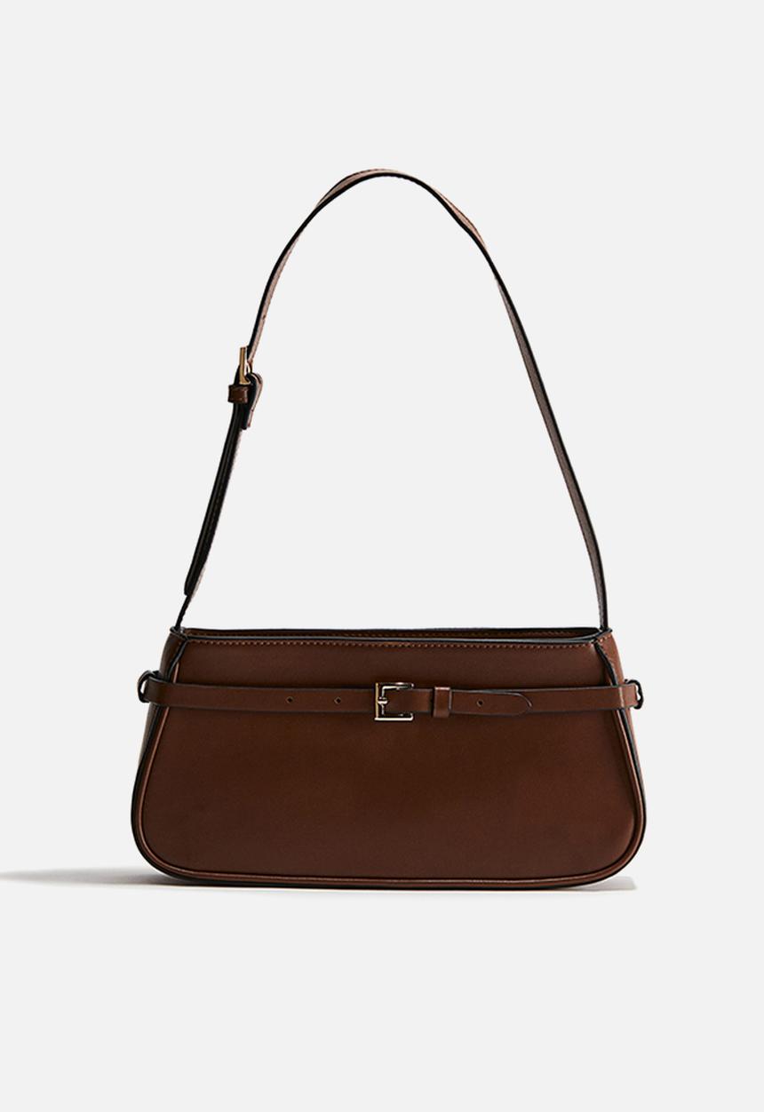 H&M - Belt-detail shoulder bag - brown