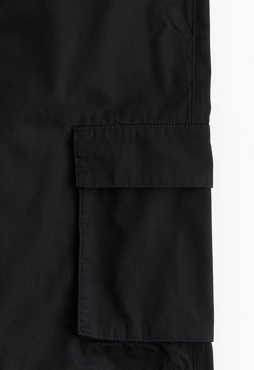 H&M - Canvas cargo trousers - black