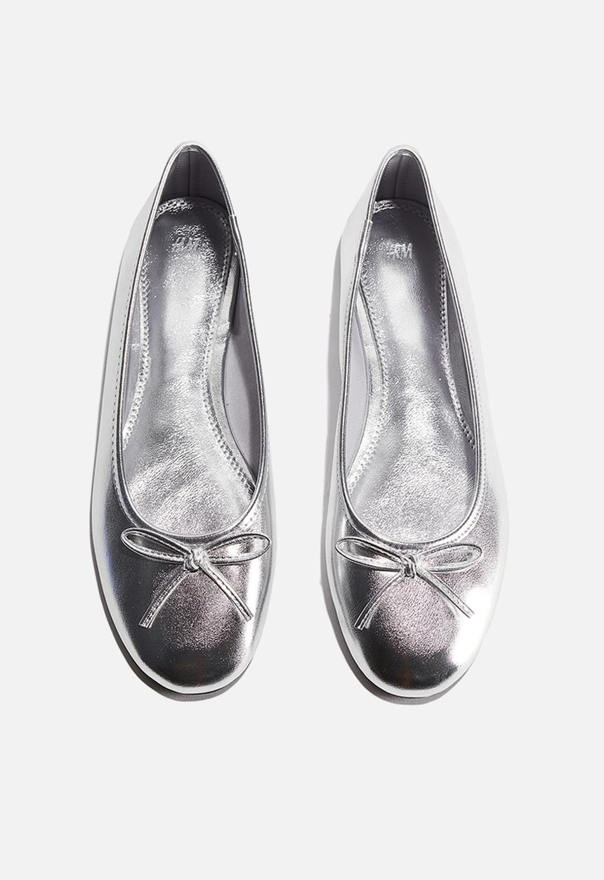 H&M - Ballet pumps - silver-coloured