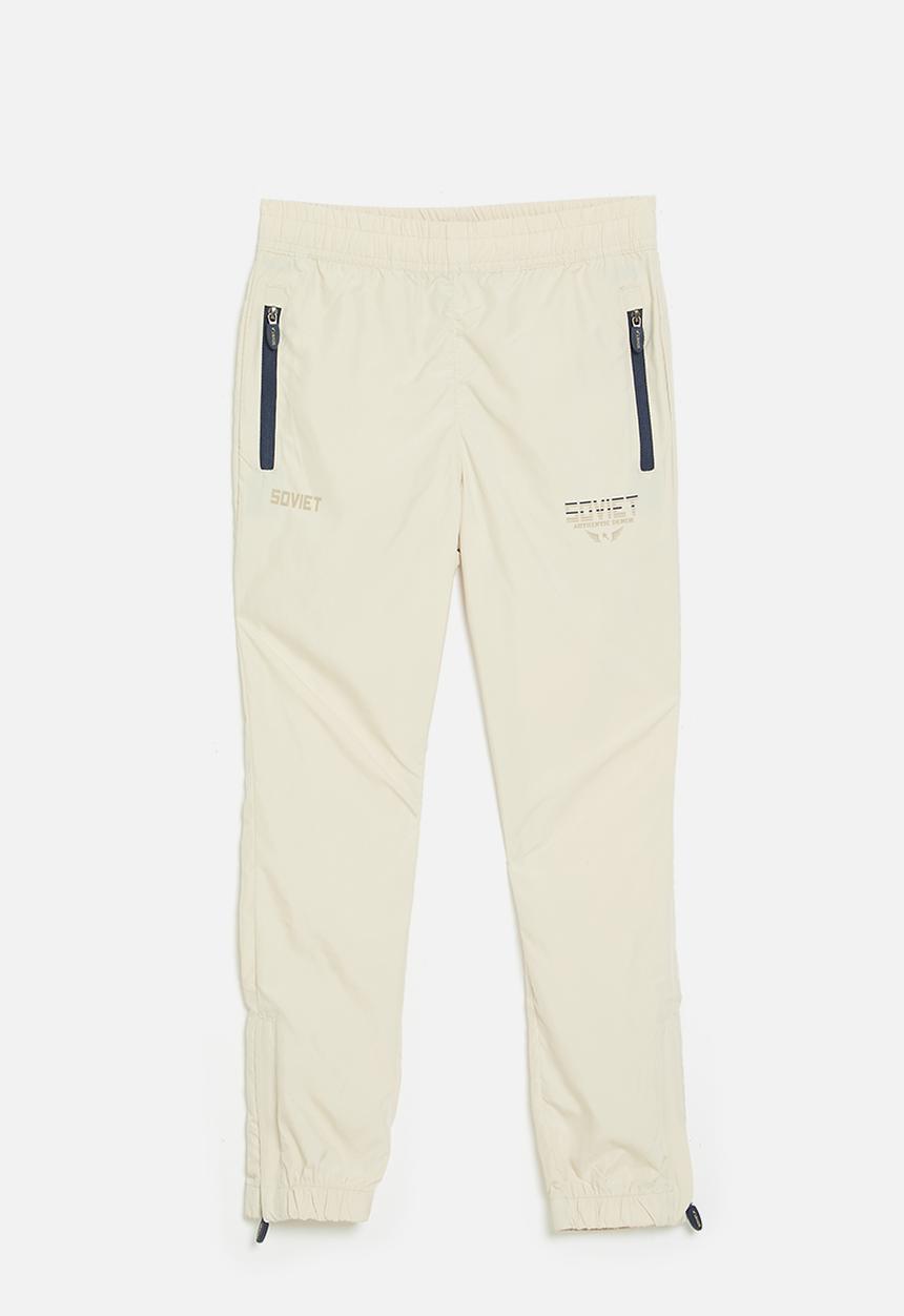 SOVIET - Boys track pants - ecru