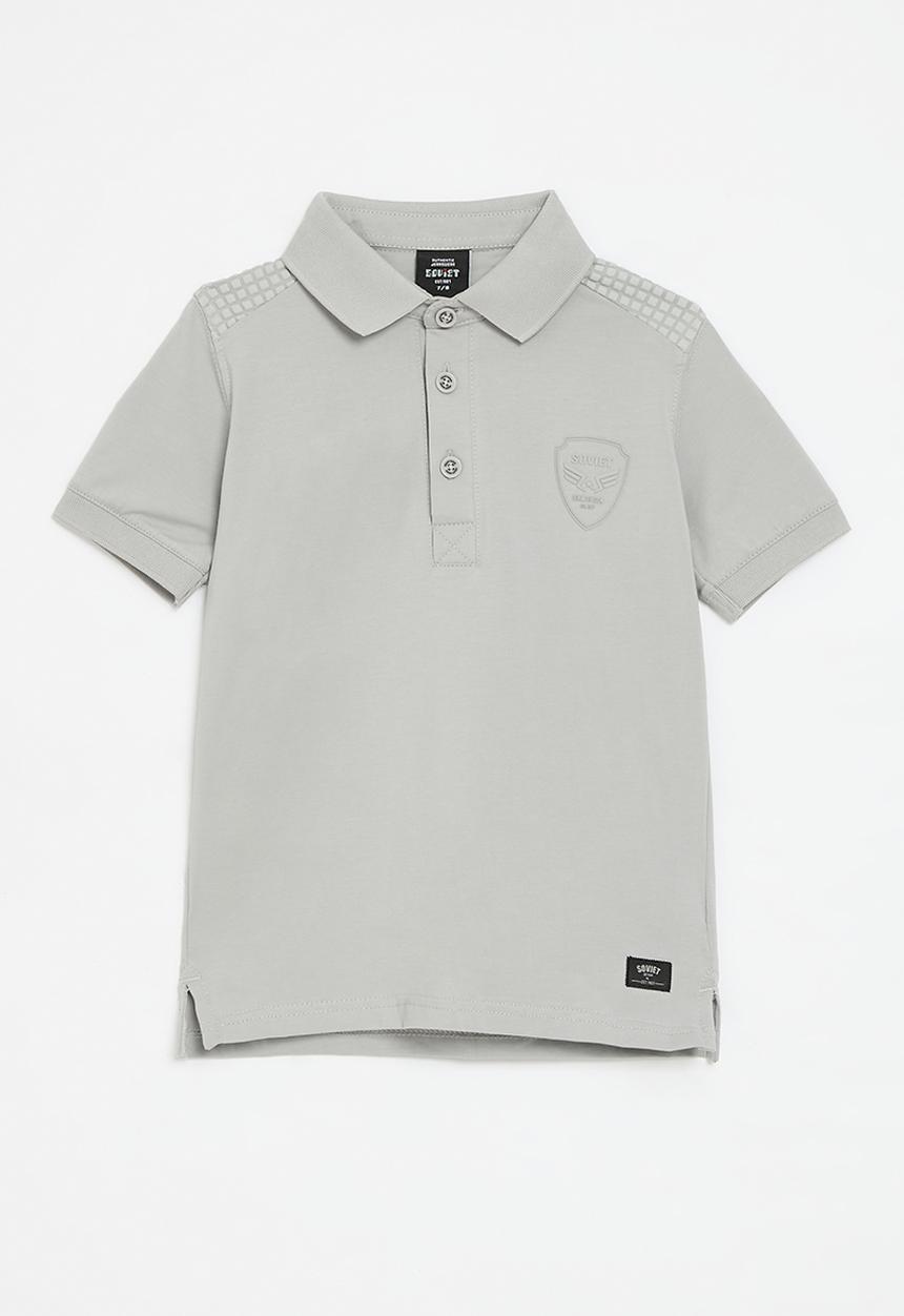 SOVIET - Short sleeve fashion golfer - light grey