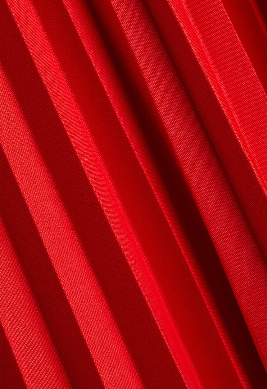 H&M - Pleated jersey skirt - bright red