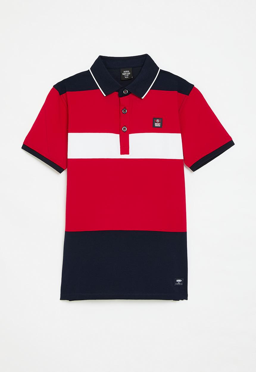 SOVIET - Boys y/dye stripe golfer - multi