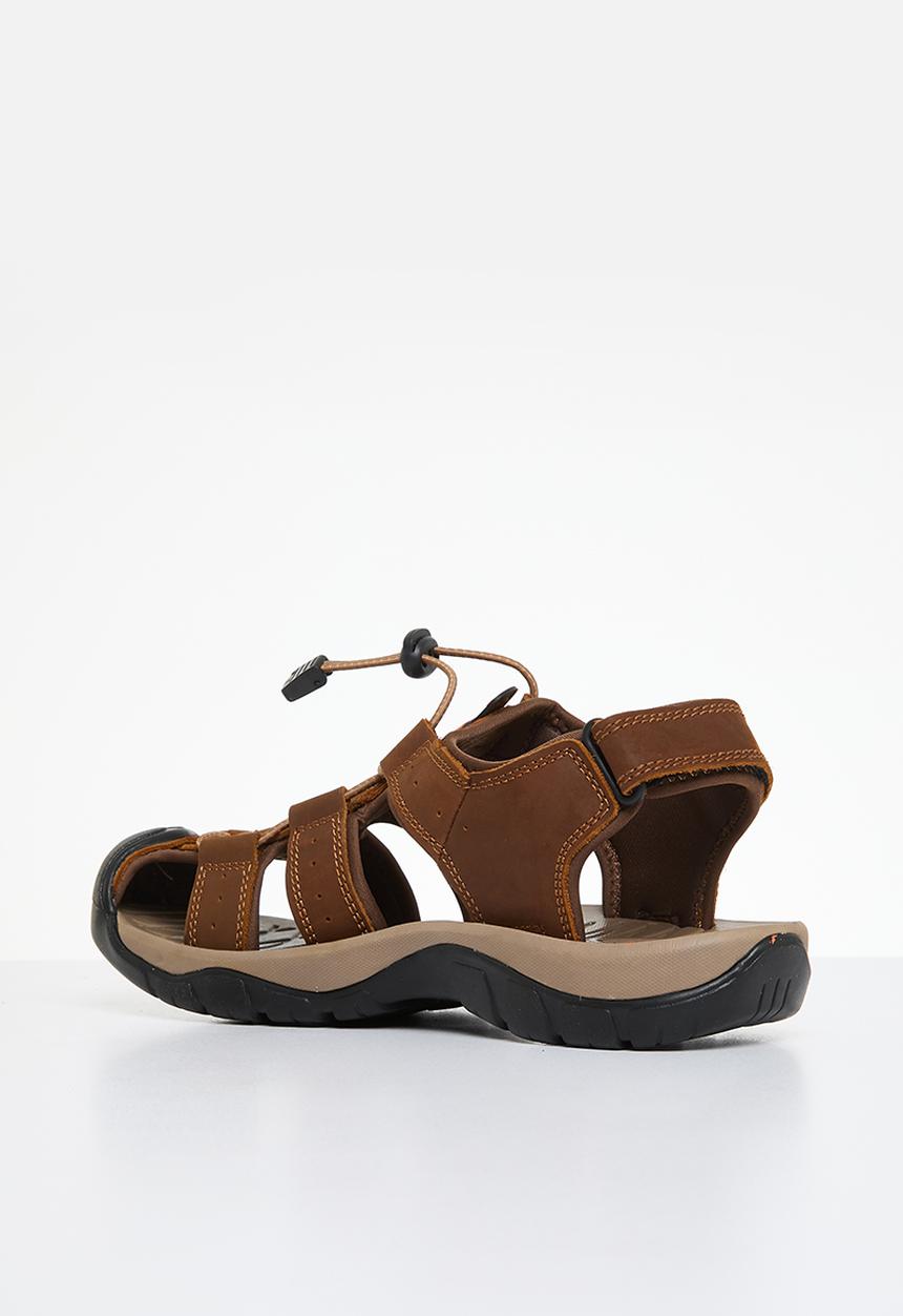 JEEP - Trackhwack closed lth sandal - brown