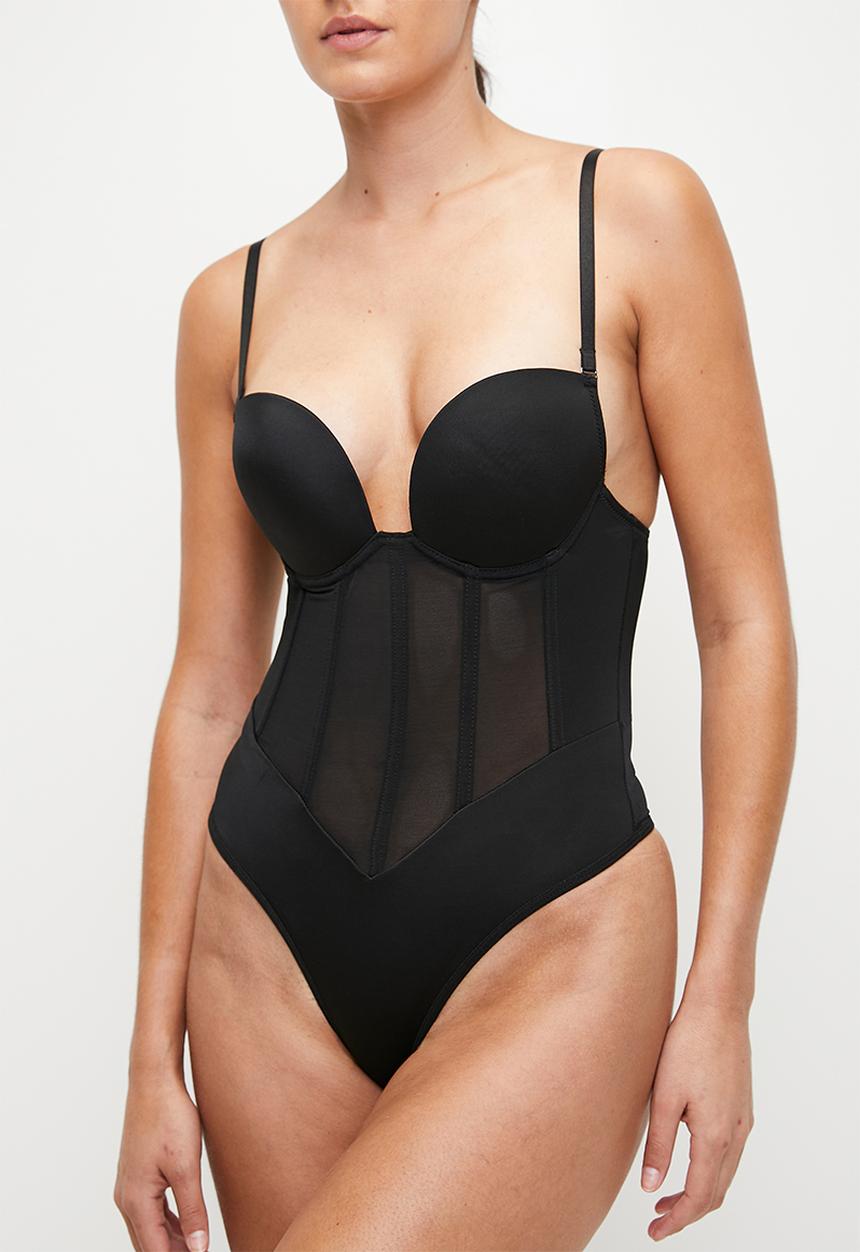 Easy Curves Shapewear - Corset shaper thing bodysuit - black