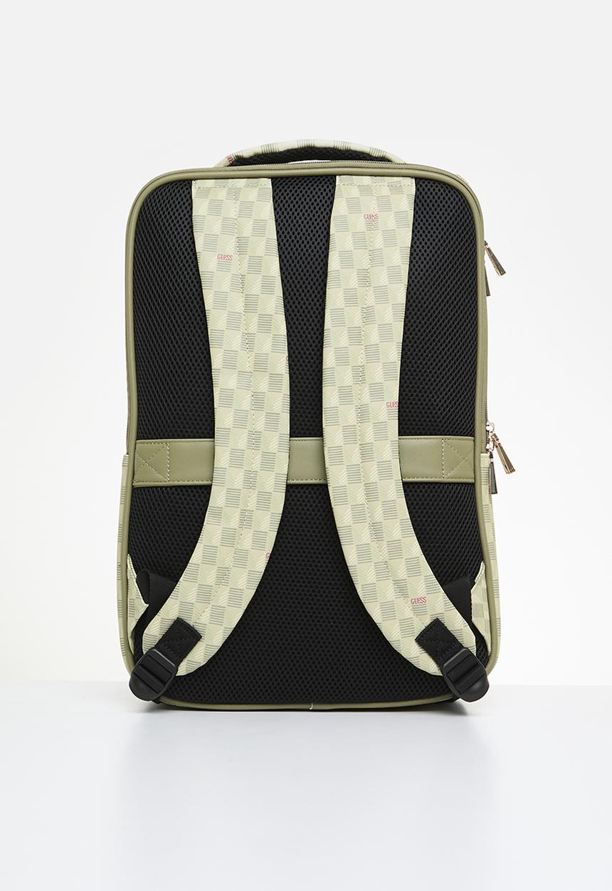 GUESS - G Wave Zip Around Travel Backpack - Sage Logo