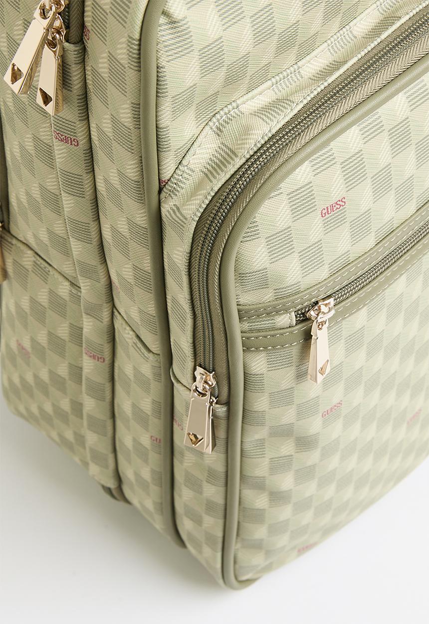 GUESS - G Wave Zip Around Travel Backpack - Sage Logo