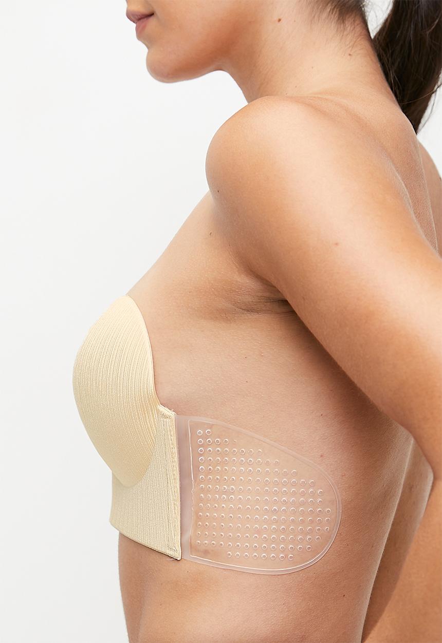 Easy Curves Shapewear - Plunge neckline gold metal - neutral