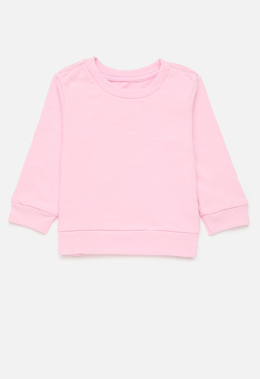 Pop Candy - 2 Pack plain sweatshirt - pink & light grey