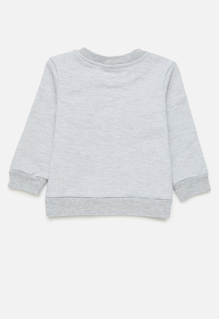 Pop Candy - 2 Pack plain sweatshirt - black/grey melange