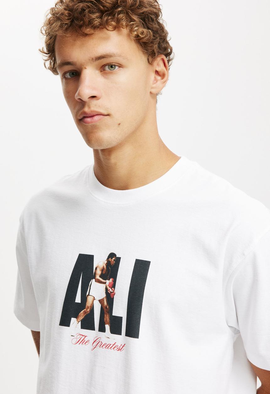 Cotton On - Ali loose fit T-shirt - lcn ali white/ali - the greatest