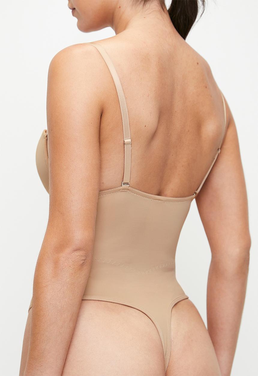 Easy Curves Shapewear - Corset shaper thong bodysuit - beige