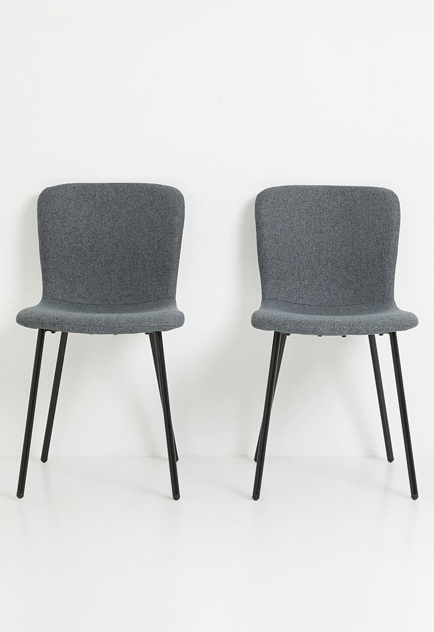 Sixth Floor - Sienna woven dining chair set of 2 - slate