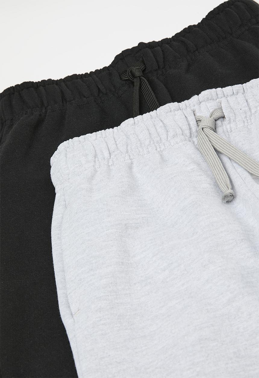 Pop Candy - 2 Pack joggers - black/grey mel