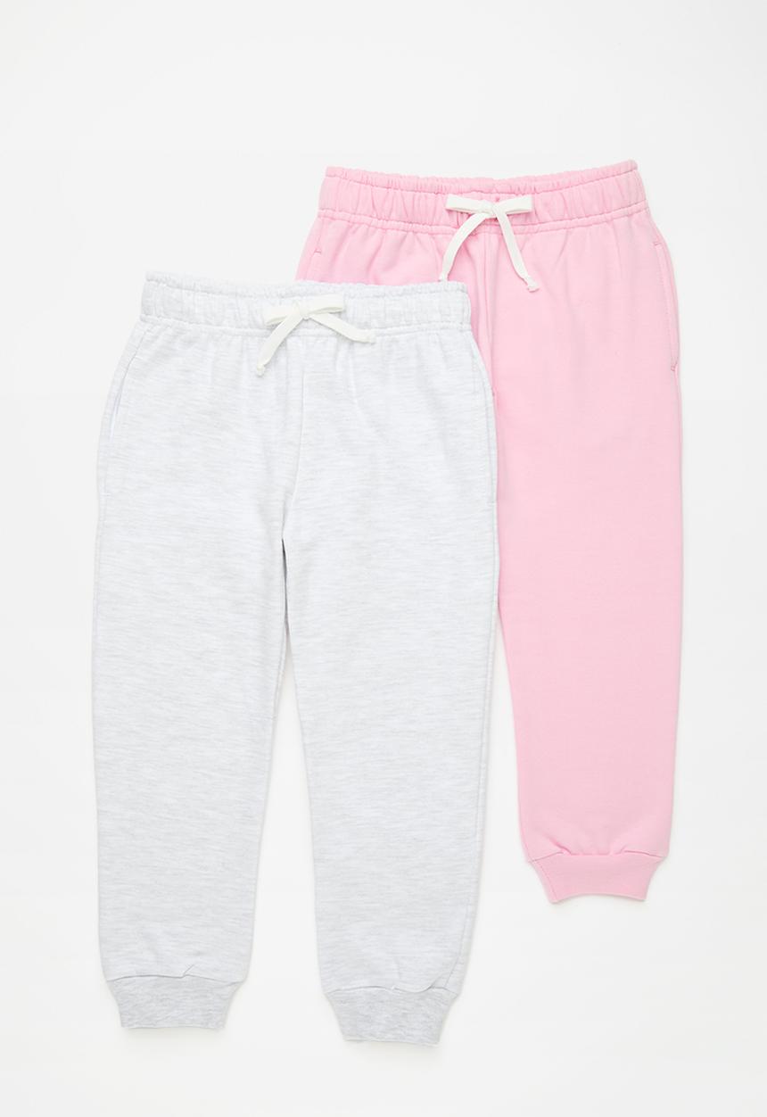 Pop Candy - 2 Pk  jogger - pink/grey 