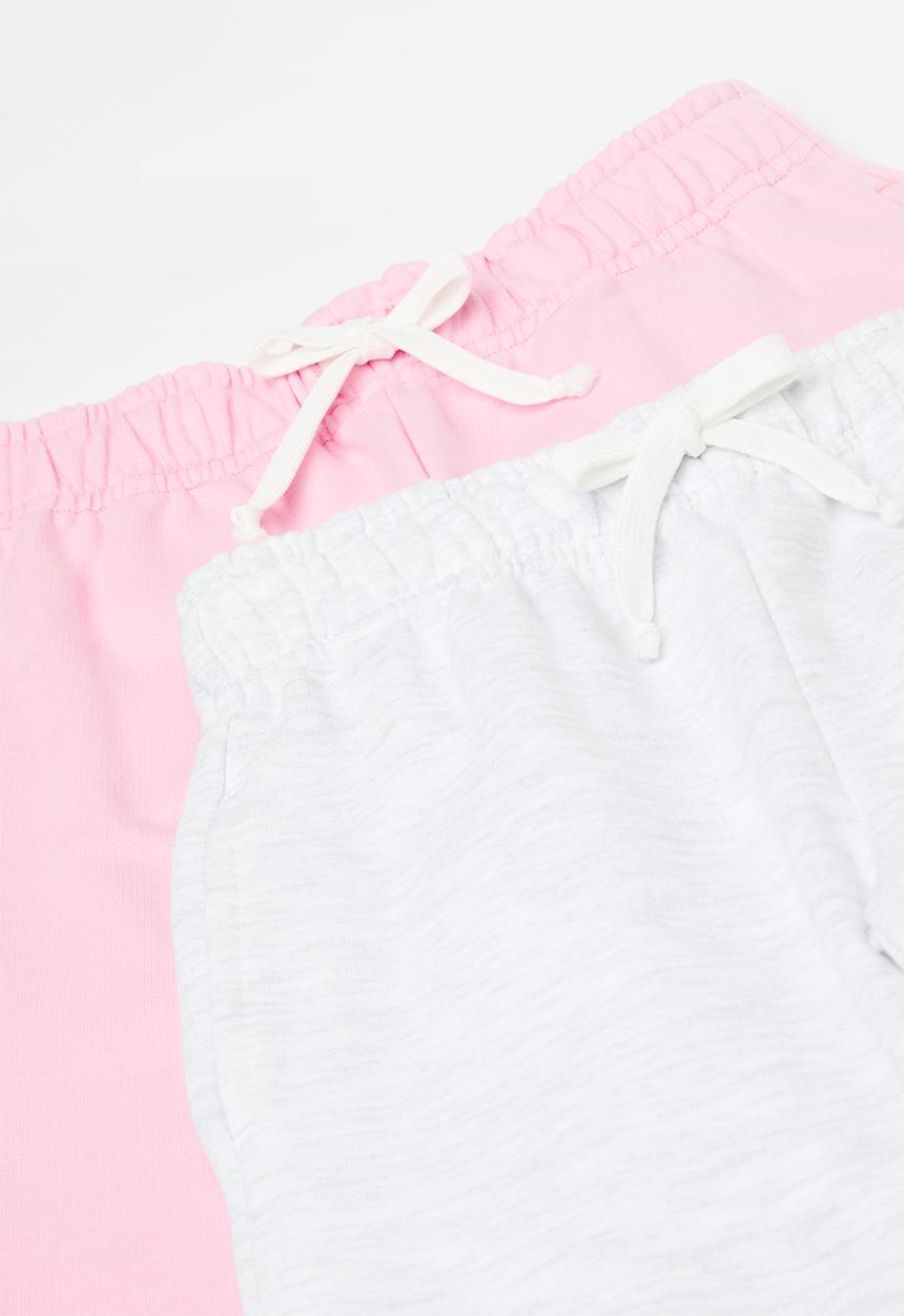 Pop Candy - 2 Pk  jogger - pink/grey 