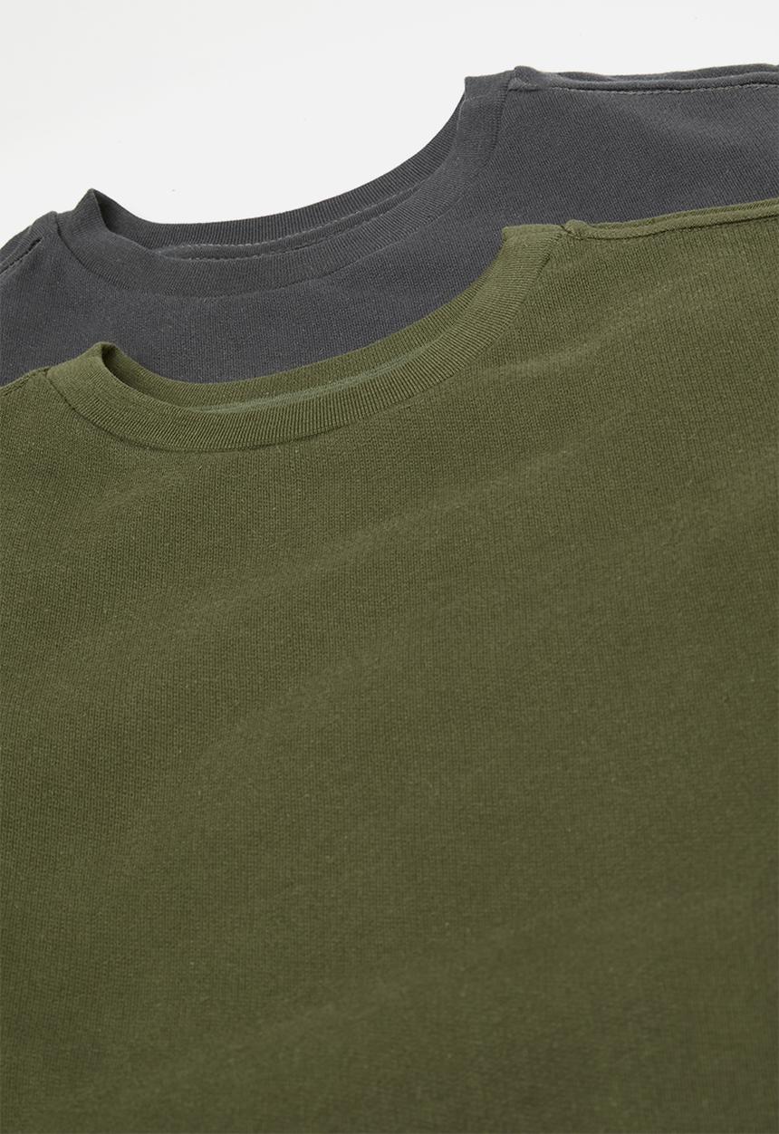 Pop Candy - 2 Pack sweatshirt - fatigue/charcoal
