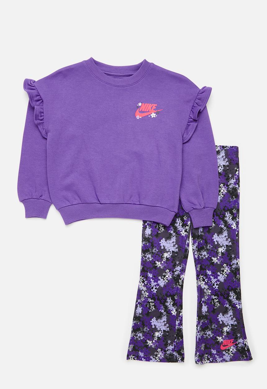 Nike - Nkg fresh cut dolman ruffle set - purple