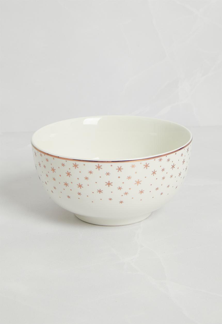 Excellent Houseware - Bone Porcelain Bowl set of 2 - gold