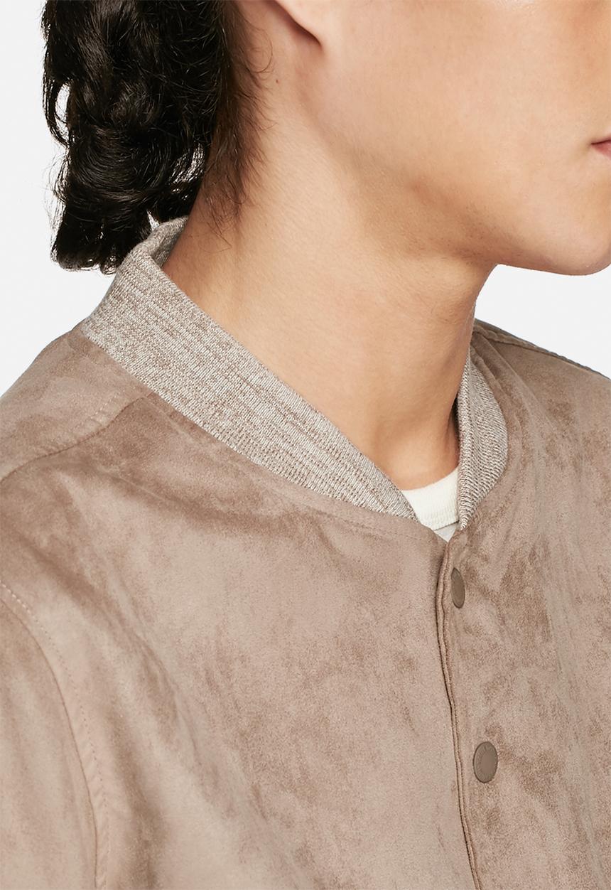 Native Youth - Suede bomber jacket