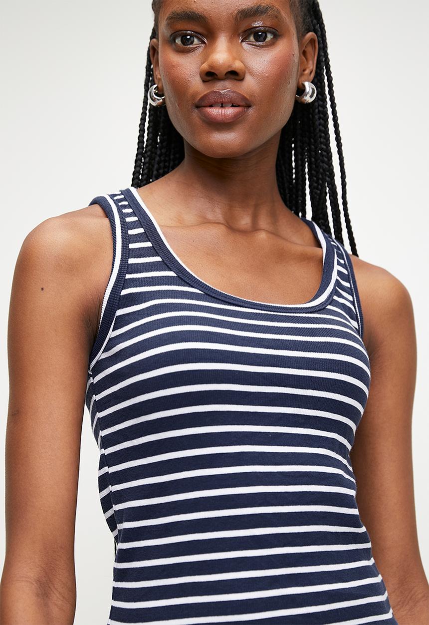 Superbalist - Stripe vest - navy & white 