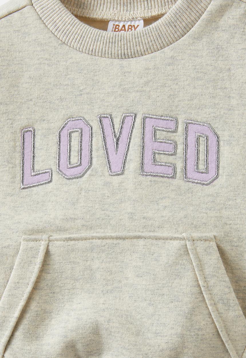 Cotton On - Alma drop shoulder sweater - oatmeal marle/loved