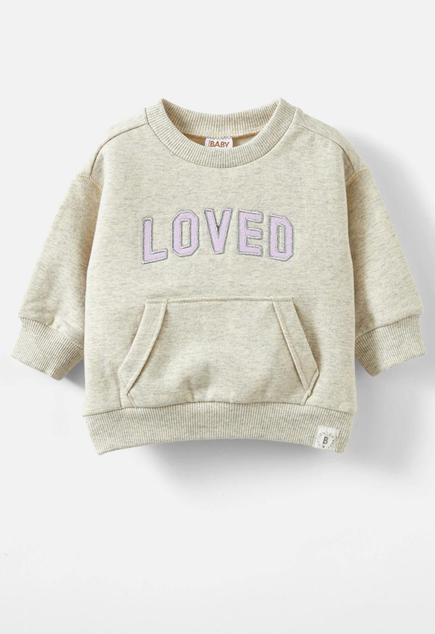 Cotton On - Alma drop shoulder sweater - oatmeal marle/loved