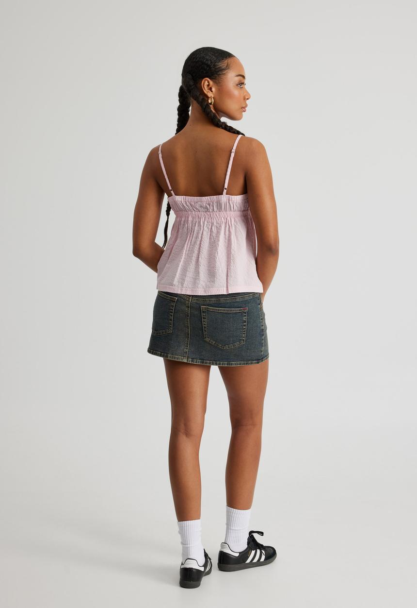 Factorie - Stretch Denim Skirt - Workshop Blue