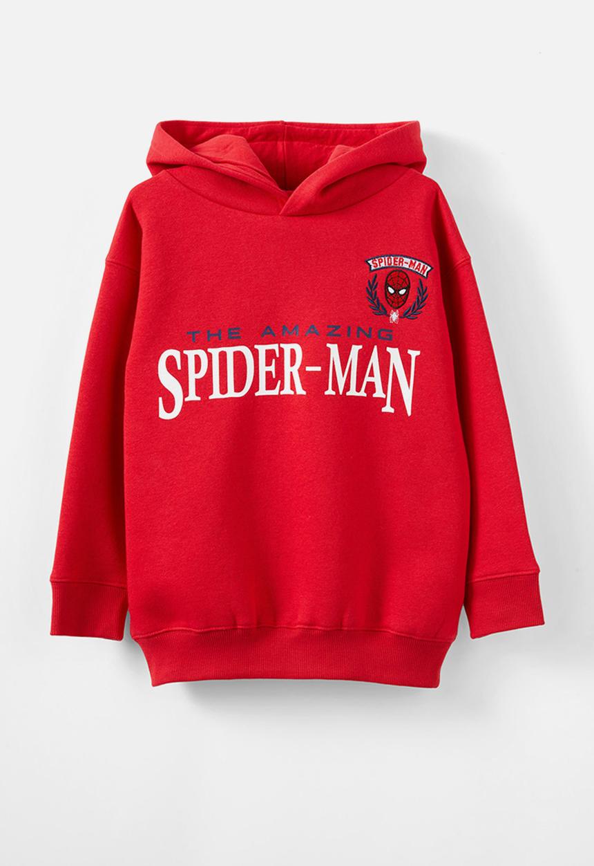 Cotton On - Spiderman emerson hoodie - red