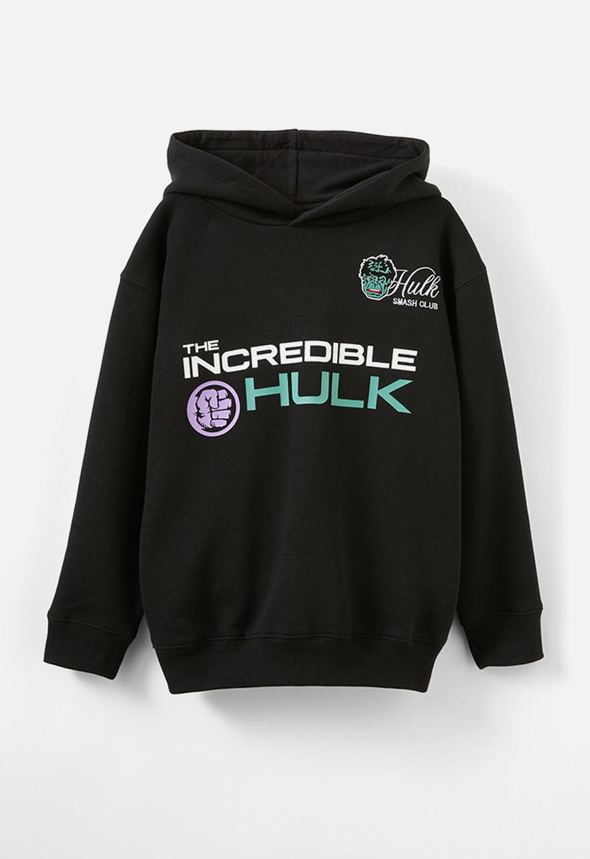 Cotton On - Hulk emerson hoodie - black