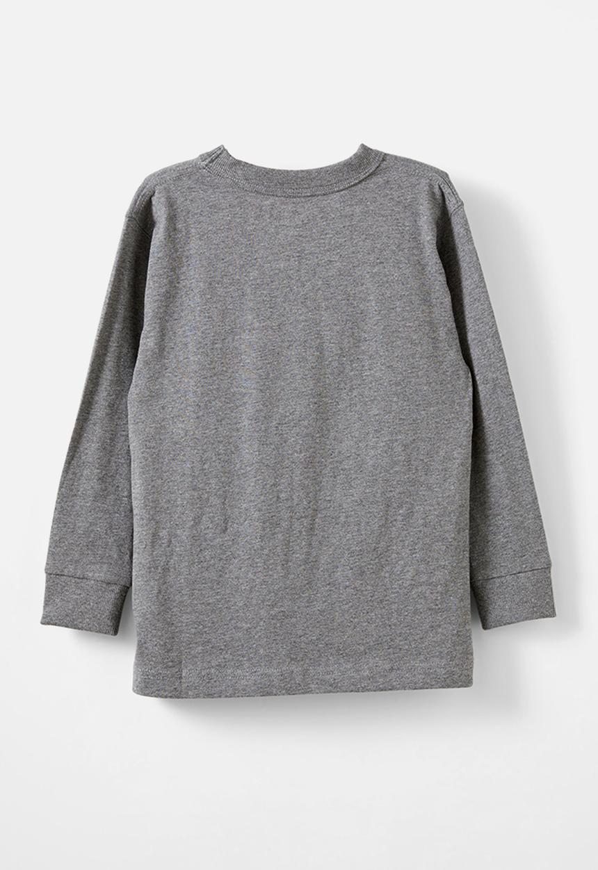 Cotton On - Long sleeve jonny tee - night sky marle/slam dunk basketball