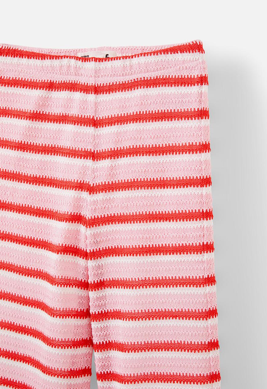 Cotton On - Eden pant - blush pink/varsity red stripe