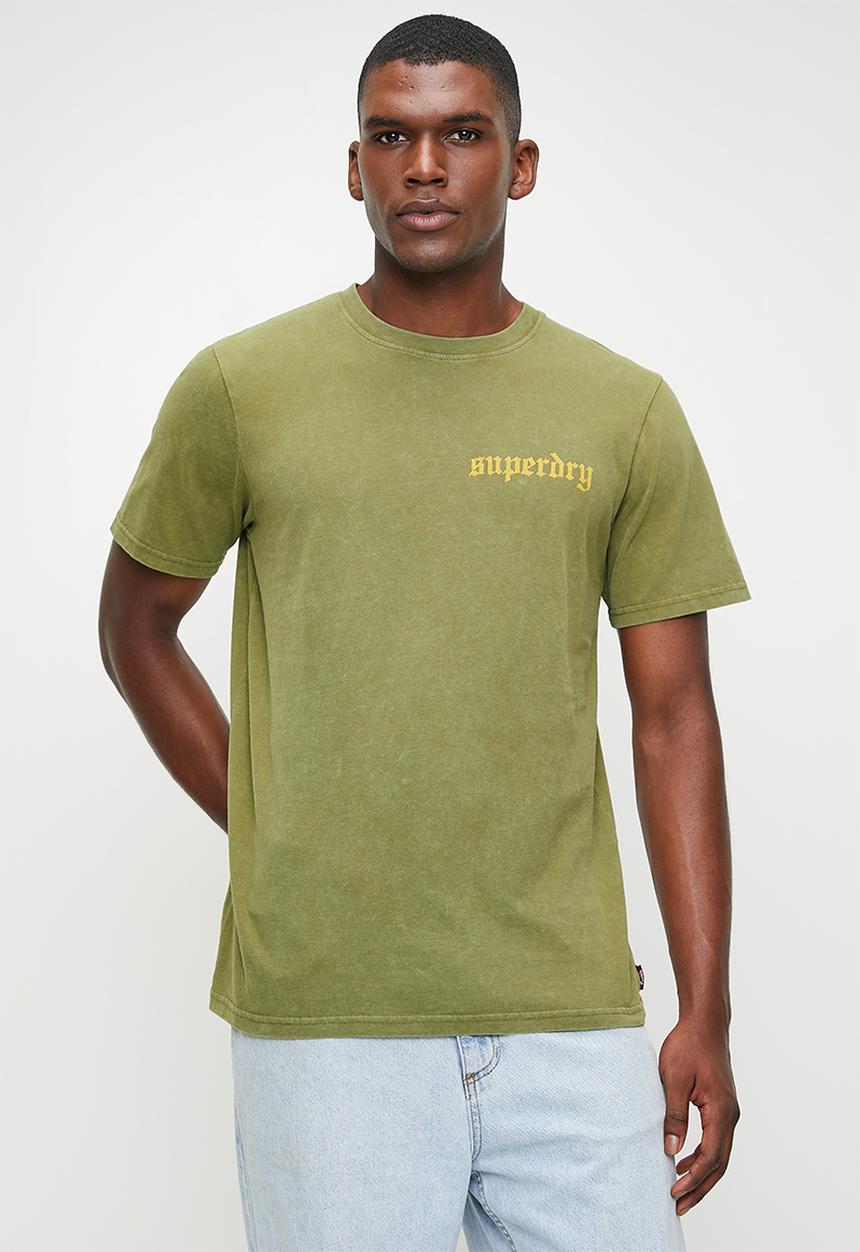 Superdry. - Tattoo graphic T-shirt - Khaki Olive