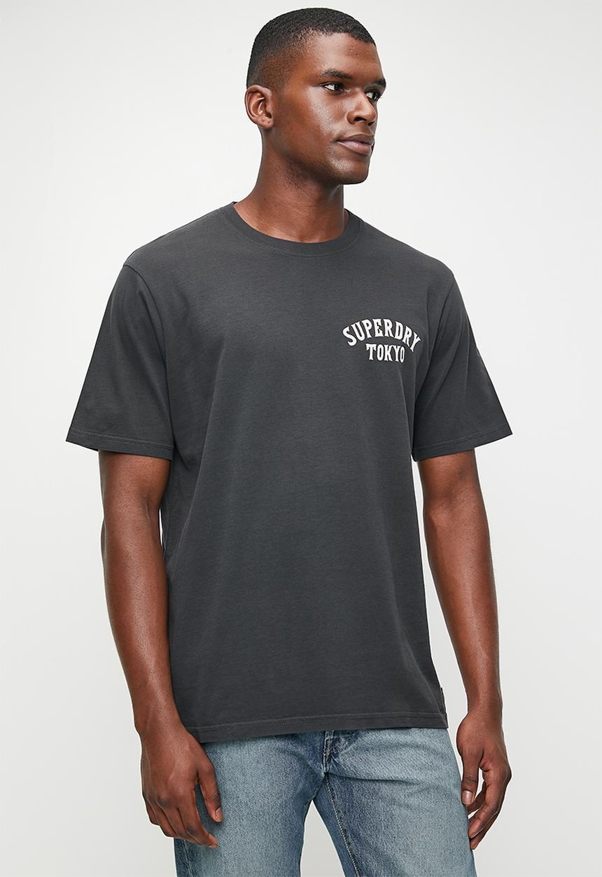Superdry. - Tattoo back graphic loose tee - Blackboard