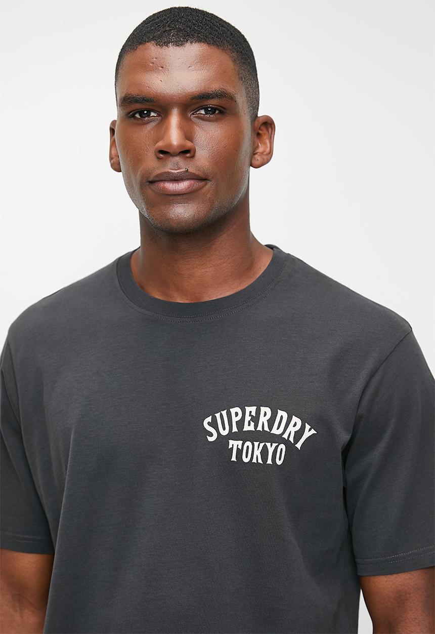 Superdry. - Tattoo back graphic loose tee - Blackboard