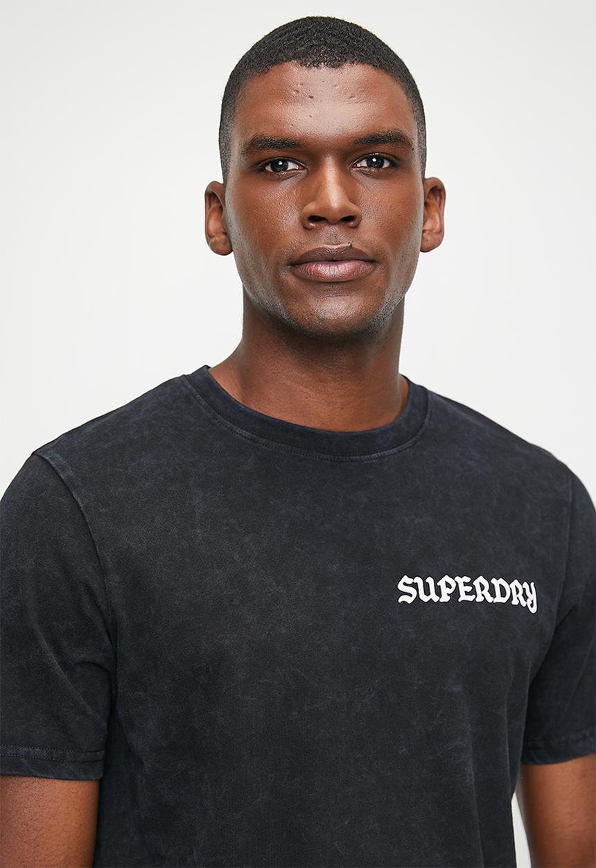 Superdry. - Tattoo graphic T-shirt - Black